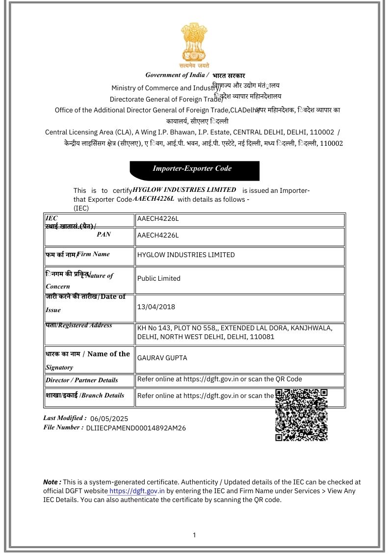 IEC CIRTIFICATE HYGLOW.pdf